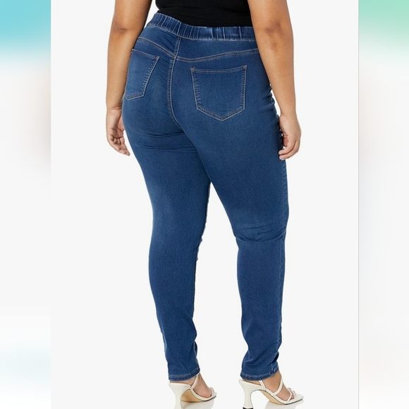 Avenue High Waisted Pull On Tapered Skinny Jeans Sz 20 Tall - Picture 2 of 7